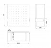 MILADESIGN Skrzynka podwieszana do PC G9 ST105 srebrny