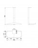 MILADESIGN wózek do PC regulowany G9 ST103R srebrny