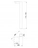 MILADESIGN stołowa noga G5 ST702 srebrny