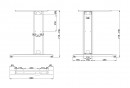 MILADESIGN stelaż skrajny G3 ST223 srebrny
