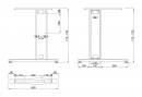MILADESIGN stelaż skrajny G3 ST220 srebrny