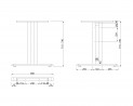 MILADESIGN Stelaż środkowy G2 ST202S srebrny