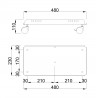 MILADESIGN wózek do PC Quantum Q102 srebrny