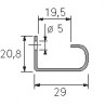 HETTICH 9136107 TopLine M listwa uchwytowa 2,05m