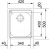 FRANKE Zlewozmywak AMX 610 420 x 500 3 1/2 z otworem