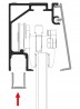 Osłona dolna toru górnego TERNO art. 2740/A - 1m