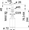 BLANCO 517667 dozownik PIONA chrom