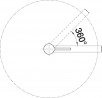 BLANCO 517594 bateria LINEE chrom