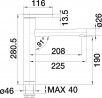 BLANCO 517594 bateria LINEE chrom