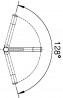 BLANCO 518448 bateria ALTA-S Compact chrom