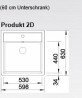 BLANCO 514486 zlewozmywak PANOR 60 jedwabiście  biały bez korka ceramika