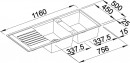 BLANCO 515605 zlewozmywak ZIA 8 S antracyt bez korka SILGRANIT PuraDur