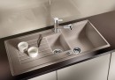 BLANCO 514740 zlewozmywak ZIA 6 S antracyt z korkiem SILGRANIT PuraDur