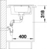 BLANCO 515044 zlewozmywak METRA 6 S Compact kawowy z korkiem SILGRANIT PuraDur