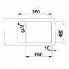 BLANCO 515044 zlewozmywak METRA 6 S Compact kawowy z korkiem SILGRANIT PuraDur