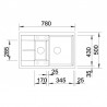 BLANCO 513473 zlewozmywak METRA 6 S Compact antracyt z korkiem SILGRANIT PuraDur