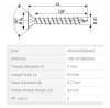 SPAX wkręt  5x50 główka stożkowa PZ, W, A3J 4C MH
