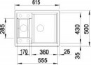 BLANCO 516180 zlewozmywak METRA 6 kawowy bez korka SILGRANIT PuraDur