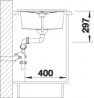 BLANCO 513035 zlewozmywak METRA 45 S antracyt z korkiem SILGRANIT PuraDur