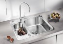 BLANCO 516676 zlewozmywak LANTOS 6-IF stal szczotkowana z korkiem automatycznym