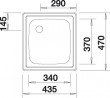 BLANCO 501065 zlewozmywak TOP EE 4x4 stal nierdzewna naturalny połysk bez korka