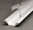 StrongLumio listwa maskująca do LED profili wciskana przeźroczysta 2000mm