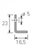 HETTICH 9117418 TopLine M/35 listwa drzwiowa 2,05 m