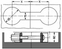 StrongFix Śruba łącząca do blatów 150mm