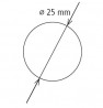 StrongWire drążek meblowy okrągły 25/3000mm chrom