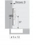 HETTICH 9071627 Prowadnik 8099 D=3 eurowkręt