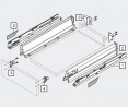 BLUM 578.5501B prowadnice Tandembox 550mm 30kg P+L