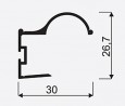SEVROLL 04546 Factor II 16mm rączka 2,7m srebrny