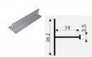 SEVROLL 01710 listwa łącząca H04/18 3m srebrna