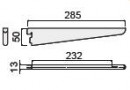 SEVROLL 222616 Wilson wspornik 300mm srebrny
