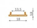 StrongLumio profil uchwytowy Fix do LED profilu 2000mm