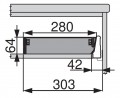 BLUM ZSI.500BI3 Orga Line "układanie" 400/500