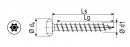 SPAX wkręt 4x16 główka półkulista PZ, W, 4C