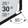 BLUM 79A9456.T kątowy typ III wkręt 30°/95°
