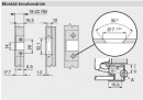 BLUM 70T950A.TL alu nakładany do Tip-on