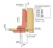 BLUM 75T4300 wpuszczany do szyb 94°