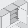 BLUM 71M2550 nakładany wkręt 100°