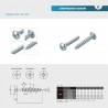 StrongFix Wkręt PZ 4x20, łeb półokrągły, ocynk biały PZ2