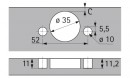 HETTICH 1078663 Zawias Slide-on 2333 T43, nakładany, wciskany