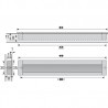 HETTICH 9071060 Uchwyt NIDUM L111/96 aluminium naturalne