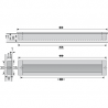 HETTICH 9071075 Uchwyt NIDUM L207/192 aluminium naturalne