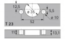 HETTICH 77735 SELEKTA PRO 2000 puszka T23