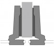 HETTICH 72967 INTERMAT 9904 T1/26 K9,5, półnakładany