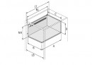 HETTICH 9127920/51450 MULTITECH 214/400 mm szary