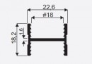 SEVROLL 01882 Maxim listwa łącząca H18 2,5 m, srebrna