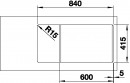 BLANCO 524235 zlewozmywak FAVUM XL 6 S biały bez korka automatycznego SILGRANIT